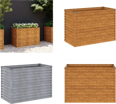 Produktbild von vidaXL Hochbeet 100x50x69 cm Cortenstahl - Hochbeet - Hochbeete - Pflanzgefäß - Blumengefäß