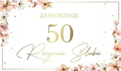 Zdjęcie produktu dla Zaproszenie Rocznica Ślubu (10szt) - Armin Style