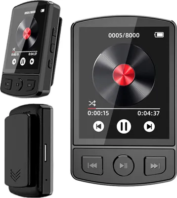 Obrázok produktu pre 16GB MP3 prehrávač Bluetooth 5.0 s reproduktorom ▏Prehrávanie videa ▏FM rádio ▏Diktafón ▏Čítačka kníh ▏Anglický jazyk Nemecký jazyk ▏Dizajn klipu ▏MP3 prehrávač