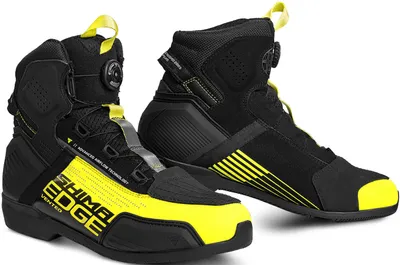 Produktbild von SHIMA Edge Vented Motorradschuhe (Black/Yellow,44)