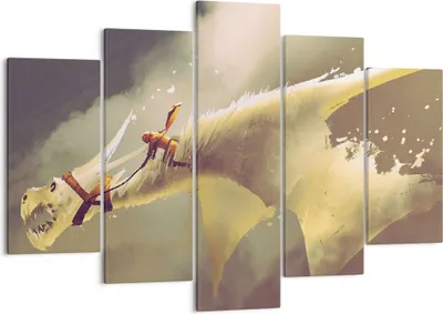 Produktbild von Bild auf Leinwand - Leinwandbild - Kreatur Abstraktion - 150x100cm - Wand Bild - Wanddeko - Leinwanddruck - Bilder - Kunstdruck - Wanddekoration - Leinwand bilder - Wandkunst - EA150x100-3862