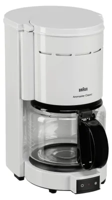 Obrázok produktu pre Braun KF 47 plus, Kávovar, Mletá káva, 1000 W, Biela