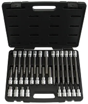 Produktbild von Schraubendreher-Einsätze Steckschlüssel-Set, 1/2"-Antrieb, 30-tlg. 5-19 mm