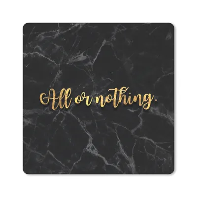 Produktbild von MuchoWow® Mauspad Mousepad Zitat - Motivation - Marmor - Gold 20x20 cm - Mousepads - Maus Mat - Pad - Mausunterlage - Desk Mat - Bureauartikeln