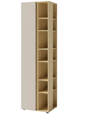 Produktbild von Marmex Möbel Regal LUCA LC4 Kinderregal Sandbeige + geölte Eiche 55x195x40 cm