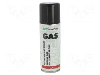 Zdjęcie produktu dla Gaz: Butan; do palników gazowych; pojemność: 200 ml; opakowanie: puszka. Numer artykułu: AGT-266. Palniki gazowe i urządzenia grzewcze na gaz