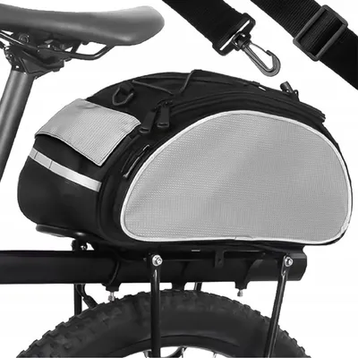 Produktbild von Fahrradtasche für Gepäckträger Satteltasche Gepäckträgertasche 13 L Schwarz