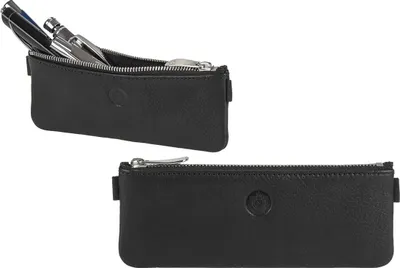 Produktbild von Sonnenleder Stiftetui Federmäppchen Leder Stifteetui Stifttasche schwarz