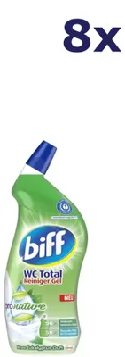 Produktbild von 8x Biff Wc total gel - 750ml - pronature - mint eucalyptus
