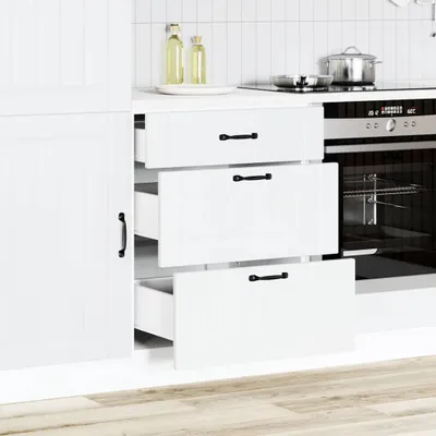 Produktbild von "im Sonderangebot"Sideboard Küche Moderne - CLORIS - Buffetschrank - Küchen-Unterschrank Lucca Weiß Holzwerkstoff - NeuMöbel5501597