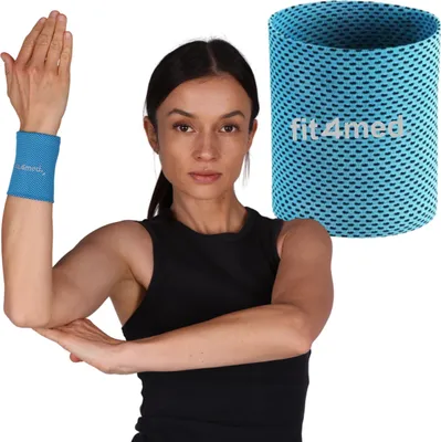 Produktbild von FIT4MED | Kühlende Handgelenkbandage - 9,5 Cm X 15 Cm - Absorbiert Schweiß - Fitnesszubehör - Handgelenksschutz