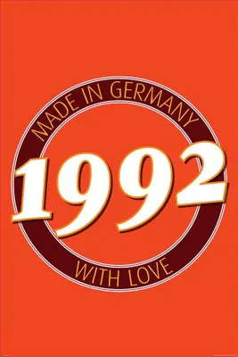 Image de Affiche d'anniversaire - Affiche - 1992 - Fabriquée en Allemagne + Ü-Poster