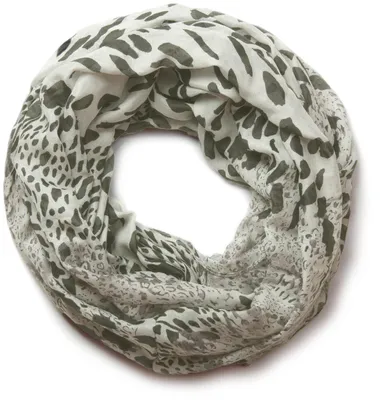 Produktbild von styleBREAKER Damen Loop Schlauchschal mit Leoparden Animal Print Muster, Schal, Tuch, Rundschal 01017009