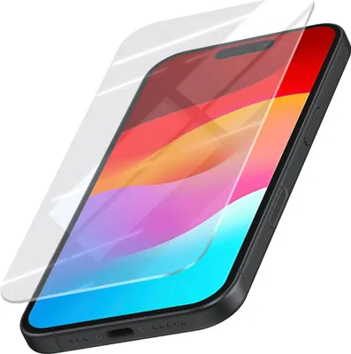 Zdjęcie produktu dla MW, osłona ekranu dla Apple iPhone 16/15 Szkło hartowane, ultracienkie, przezroczyste