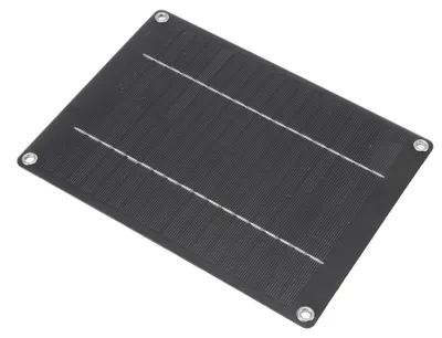 Obrázek produktu pro Solární panel 10 W – přenosný, kompaktní, tenký, voděodolný a ohebný solární nabíjecí panel pro auto, domácnost a loď, rozměry 23 × 17 cm