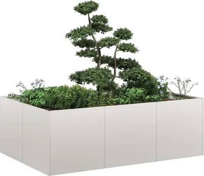 Obrázek produktu pro Maison Exclusive – Pěstební květináč, rozměry 120 x 80 x 40 cm, nerezová ocel