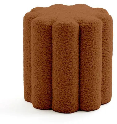 Produktbild von Dekorativer Bouclé-Hocker, 38 x 40 cm, MOKA