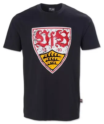Produktbild von VfB Stuttgart T-Shirt Wappen used schwarz Gr. M