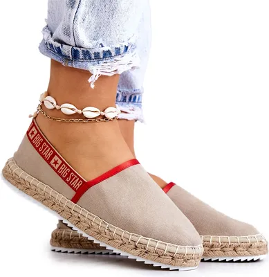 Zdjęcie produktu dla Materiałowe Espadryle Wsuwane Big Star JJ274879 Beżowe 37