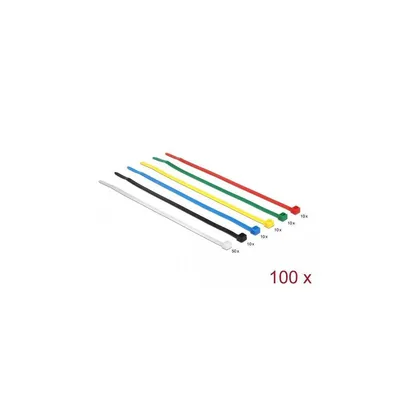 Produktbild von DeLOCK 18626, Nylon, Schwarz, Blau, Grün, Rot, Transparent, Gelb, 200 mm, 3,6 mm, 200 Stück(e)