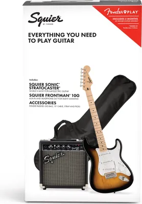 Produktbild von Fender Squier Sonic Stratocaster Pack 2-Color Sunburst E-Gitarre