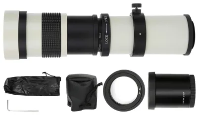 Zdjęcie produktu dla Obiektyw zoom 420-800 mm F8.3-16 - Manualne ustawianie ostrości - 2x telekonwerter