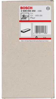 Image de Plateau de ponçage 185 x 93 mm, pour GSS 230 A, GSS 230 AE, avec fixation auto-agrippante