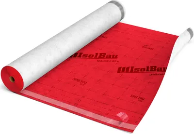 Produktbild von Isolbau Unterspannbahn SPB 190 SKS, 75 m? Rolle (1,5 x 50 m) - Selbstklebende Dachfolie 100 g/m? & 2 Klebestreifen - Dampfdurchlässige Unterdeckbahn, wasserdicht und witterungsbeständig