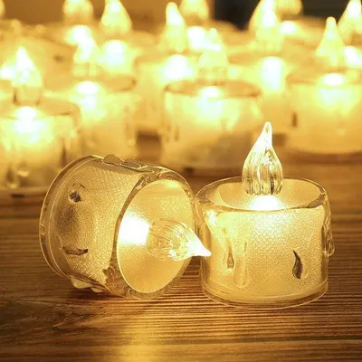 Image de Guirlande lumineuse LED à 24 ampoules, boule lumineuse sphérique en PVC transparent, décoration de Noël