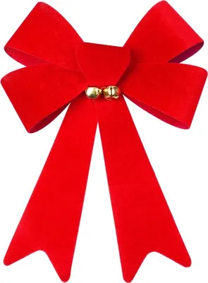 Obrázok produktu pre Ozdobná vianočná zamatová mašľa 22x32 cm