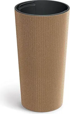 Produktbild von Blumentopf LAMIA SLIM ECO WOOD 20 cm - Farbe: naturo ECO