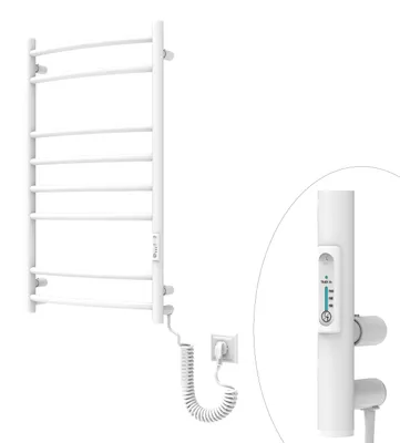 Produktbild von ELNA Badheizkörper Elektrisch Handtuchheizkörper weiss 130W 81x48 cm mit Thermostat Energieeinsparung