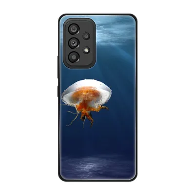 Produktbild von König Design Hülle kompatibel mit Samsung Galaxy A53 5G Kunststoff Soft Handyhülle - Handy Case Qualle