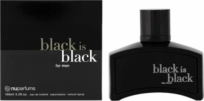 Produktbild von Nu Parfums Black Is Black EdT 100ml für Männer