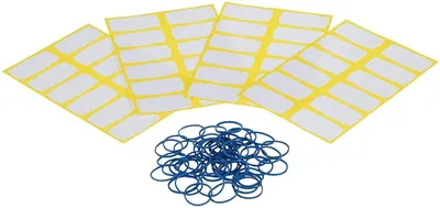 Produktbild von Westmark 48 Tiefkühletiketten + Gummiringe-Set