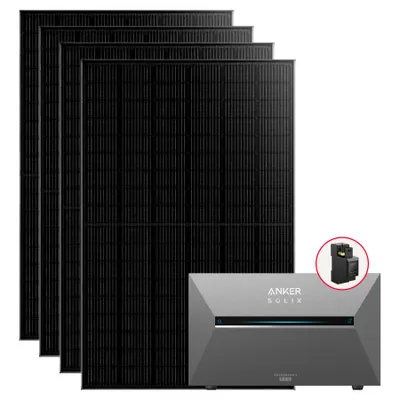 Produktbild von Balkonkraftwerk 1820W BKW Anker Solarbank 3 Pro E2700 mit Smart Meter, Monokristallin, IP65