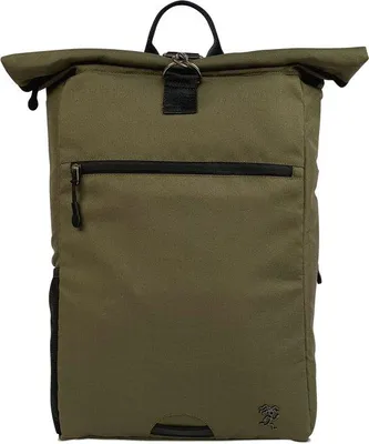 Produktbild von Olivergrüner Rucksack 15-22L mit Laptopfach und Diebstahlschutz