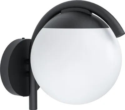 Produktbild von PRATA VECCHIA Wand-/Deckenleuchte Lampe Beleuchtung - L20 x H26 x AL28,5 cm - schwarz - 1X28W exkl. - IP44