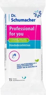 Immagine prodotto di Dr Schumacher salvietta disinfettante prof4you 01457OPT01503 15 pz