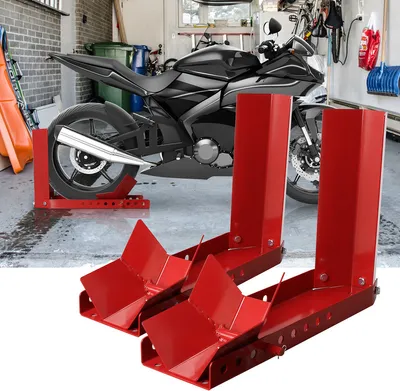 Immagine prodotto di Jopassy moto rocker 2x moto anteriore di carico aiuto ferroviario ruota anteriore morsetto ruota rocker moto ruota morsetto moto cavalletto moto
