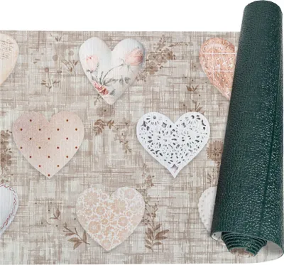 Produktbild von Küchenläufer  RANNA Bodenmatte Flurläufer Teppichläufer Küchenteppich 52x220cm Klassisch Beige Robust