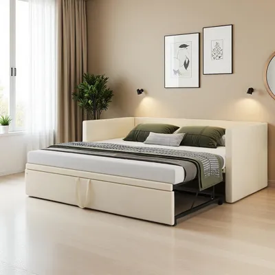 Immagine prodotto di Divano letto ProximaX, pieghevole, 2 posti, 90/180 x 200 cm, struttura letto, 2 posti, pieghevole, con rete a doghe, estensibile, velluto (grigio)