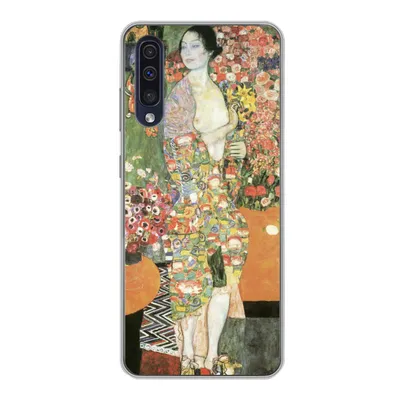 Produktbild von MuchoWow® Handyhülle Schutzhülle Hülle für Samsung Galaxy A30s Tänzerin - Gustav Klimt Silikon Softcase Handy Hülle - Karteninhaber