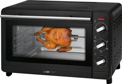 Image de Clatronic Four multi | 30 litres | Chaleur tournante + chaleur de voûte et de sole | Minuterie 90 minutes avec signal de fin de cuisson | MBG 3728 noir