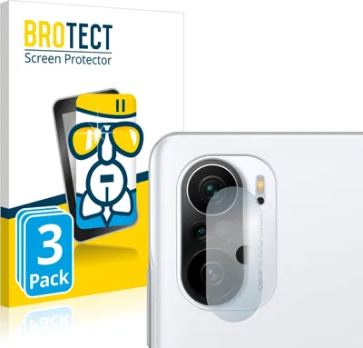 Produktbild von 3x BROTECT Schutzglas für Xiaomi Poco F3 (NUR Kameraschutz) Schutzfolie Panzer Folie Glas Display Schutz klar