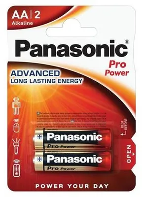 Obrázok produktu pre Batéria, AA tužková, 2 ks, PANASONIC "Pro power"