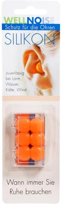 Immagine prodotto di Tappi per orecchie Wellnoise in blister arancione 3X2 pz