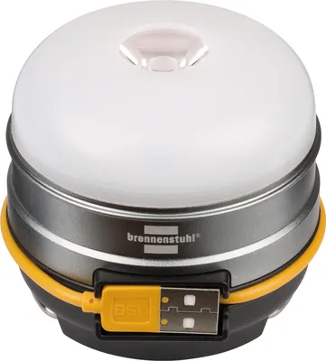 Produktbild von Brennenstuhl Akku LED Outdoor Leuchte OLI 0300 A (Campingleuchte für außen 350lm / Campinglampe mit bis zu 70h Leuchtdauer, Lampe zum campen inkl. USB-Powerbank, zusätzlich SOS- und Blink-Funktion)