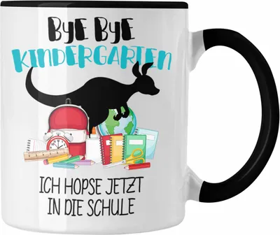 Produktbild von Trendation - Schulkind 2023 Einschulung Mädchen Junge Geschenk Schultüte Tasse Schulstart 1. Schultag Schuleinführung Schulanfang Geschenkidee (Schwarz)