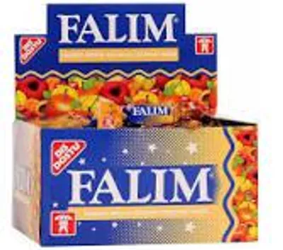 Produktbild von falim kaugummi ohne zucker mit fruchtgeschmack